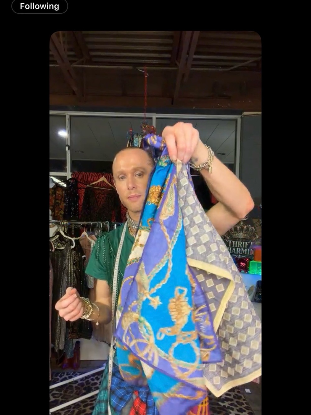 Authentic Fendi, Celine, YSL scarves from actor/stylist Jason Park’s collection